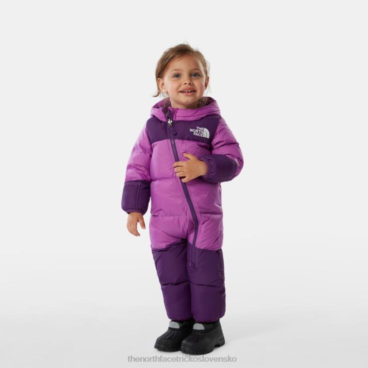 HLH08194 sladká fialka The North Face baby nuptse jeden kus