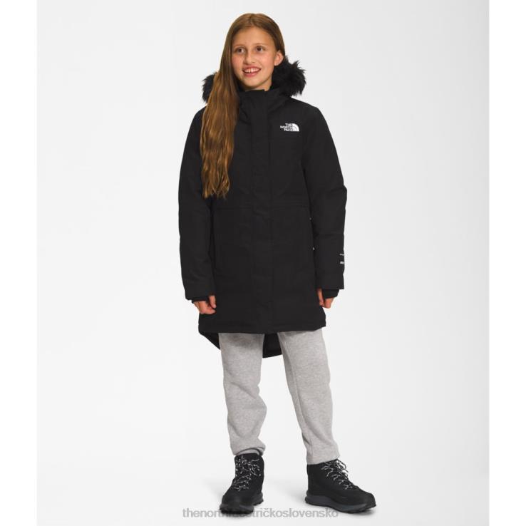 HLH085876 čierna The North Face nová dievčenská arktická parka