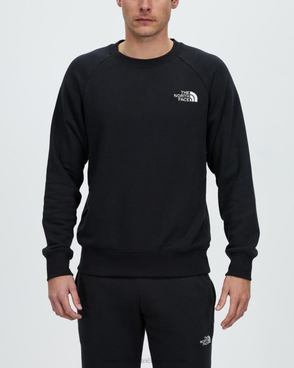 HLH086884 čierna The North Face jednoduché logo crewneck