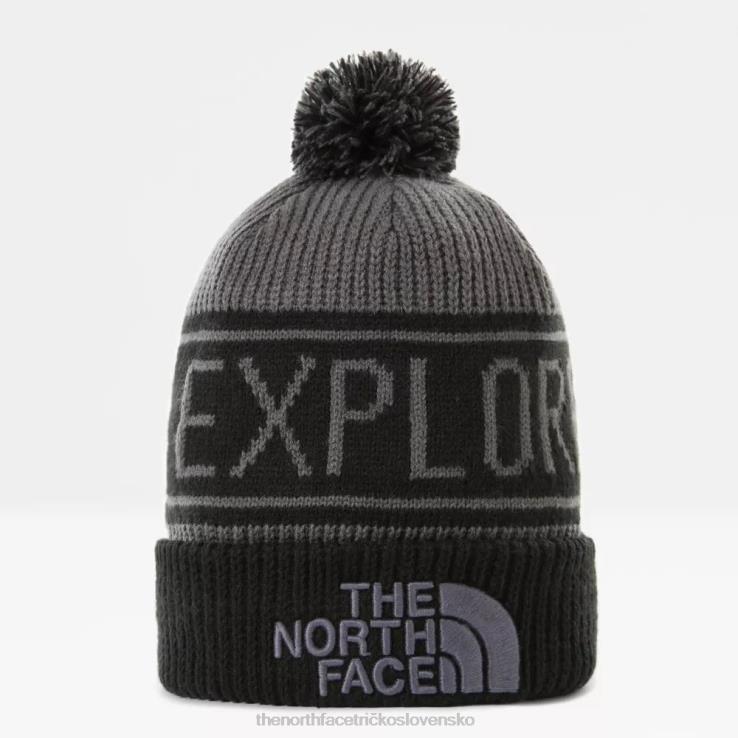 HLH08122 sivá The North Face retro tnf pom čiapka